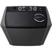LG Twin Tub Washing Machine 15KG Wind Jet Dry, Roller Jet, 3 Wash Programs, Black Color