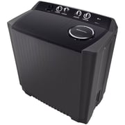 LG Twin Tub Washing Machine 15KG Wind Jet Dry, Roller Jet, 3 Wash Programs, Black Color