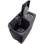 LG Twin Tub Washing Machine 15KG Wind Jet Dry, Roller Jet, 3 Wash Programs, Black Color