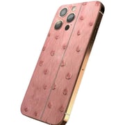Merlin Craft iPhone 16 Pro Max 256GB Pink Leather Ostrich Gold 5G Smartphone