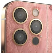Merlin Craft iPhone 16 Pro Max 256GB Pink Leather Ostrich Gold 5G Smartphone