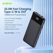 Oraimo Toast 22.5 Byte Power Bank 10000mAh Black OPB-7100Q