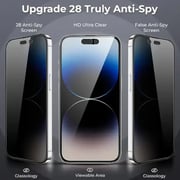 Glassology Privacy Screen Protector Black iPhone 16 Plus