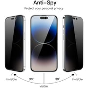 Glassology Privacy Screen Protector Black iPhone 16