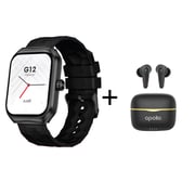 Xcell Watch G12 Smartwatch Black + Apollo 7 Earbuds