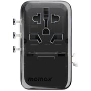 Momax 1 Pc 1-World+ Flow 4 Port Travel Charger Black/White
