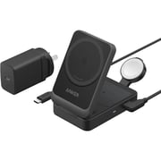 Anker MagGo Foldable 3-in-1 Wireless Charging Station Black