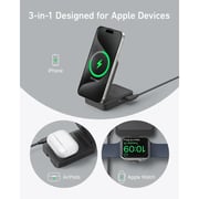 Anker MagGo Foldable 3-in-1 Wireless Charging Station Black
