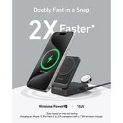 Anker MagGo Foldable 3-in-1 Wireless Charging Station Black