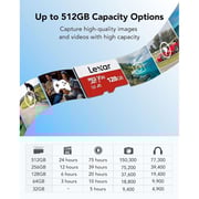 Lexar E-Series Micro SD Card UHS-I 128GB Black LMSESXX128G-B2AEU 2-Pack