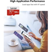 Lexar E-Series Micro SD Card UHS-I 128GB Black LMSESXX128G-B2AEU 2-Pack