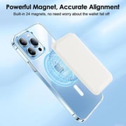 S&S MagSafe Leather Wallet White
