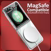 S&S MagSafe Clear Case With Screen Protector Transparent Samsung Galaxy Z Flip 6