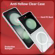 S&S MagSafe Clear Case With Screen Protector Transparent Samsung Galaxy Z Flip 6