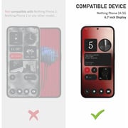 S&S Screen Protector Transparent/Black Nothing Phone 2a/2a+