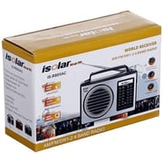 Isolar Portable Radio FM/AM IS-R805AC- Silver
