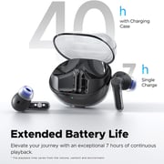 Sound Peats Clear True Wireless Earbuds Black