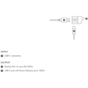 Dicota USB-C To Display Port Adapter Black/Silver