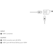 Dicota USB-C To HDMI Adapter Black/Silver