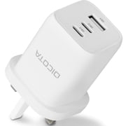 Dicota 3 Port Gan Wall Charger White