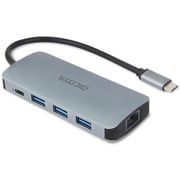 Dicota 8-in-1 Multi Hub Silver/Black