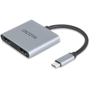 Dicota 4-in-1 Portable Docking Station Black/Silver