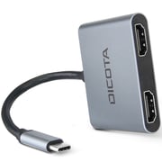 Dicota 4-in-1 Portable Docking Station Black/Silver