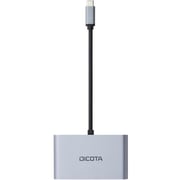 Dicota 5-in-1 Portable Docking Station Black/Silver