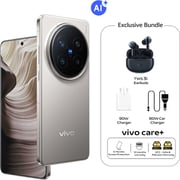 Vivo X200 Pro 512GB 16GB Titanium 5G Smartphone with TWS 3i Earbuds, 80W Car Charger And 6 Months Screen Replacement