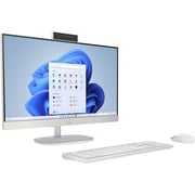 HP All-in-One (2024) Desktop - 1st Series / Intel Core Ultra 7-155U / 23.8inch FHD / 1TB SSD / 16GB RAM / Shared Intel Iris Xe Graphics / Windows 11 Home / English & Arabic Keyboard / Shell White / Middle East Version - [24-CR1002NE]