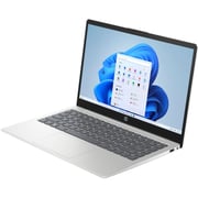 HP (2024) Laptop - AMD Ryzen 5-7520U / 14inch FHD / 512GB SSD / 16GB RAM / Shared AMD Radeon Graphics / Windows 11 Home / English & Arabic Keyboard / Natural Silver / Middle East Version - [14-EM0015NE]