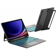 Protect Protective Keyboard Case With Trackpad Black Samsung Galaxy Tab 12.4Inch