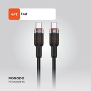 Porodo USB-C To USB-C Cable 1.2m Black