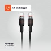 Porodo USB-C To USB-C Cable 1.2m Black
