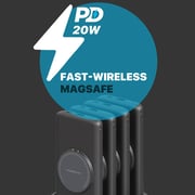 Powerology 4-in-1 Wireless Power Bank Station 10000mAh Black PPBCHA2641BK