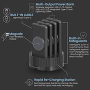 Powerology 4-in-1 Wireless Power Bank Station 10000mAh Black PPBCHA2641BK
