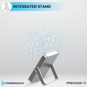 Powerology Wireless Power Bank 10000mAh Titanium PPBCHA36-TI