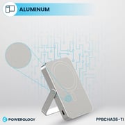 Powerology Wireless Power Bank 10000mAh Titanium PPBCHA36-TI