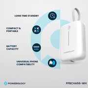Powerology Power Bank 10000mAh White PPBCHA66-WH