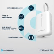 Powerology Power Bank 10000mAh White PPBCHA66-WH