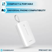 Powerology Power Bank 20000mAh White PPBCHA67-WH