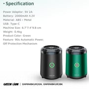 Green Lion Mini Bakhour 2 Incense Burner (Pack of 1 pc)