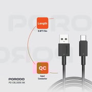 Porodo USB-C Cable 3m Black