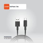 Porodo USB-C Cable 3m Black