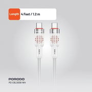 Porodo USB-C To USB-C Cable 1.2m White