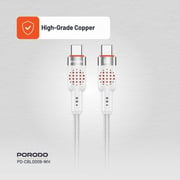 Porodo USB-C To USB-C Cable 1.2m White