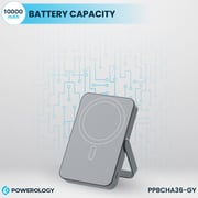 Powerology Wireless Power Bank 10000mAh Grey PPBCHA36-GY