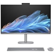 HP OmniStudio X All-in-One (2024) Desktop - 1st Seires / Intel Core Ultra 7-155H / 31.5inch 4K UHD / 1TB SSD / 32GB RAM / 6GB NVIDIA Geforce RTX 4050 Graphics / Win11 Home / English & Arabic Keyboard / Meteor Silver / Middle East Version - [32-C0000NE]