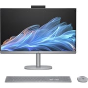 HP OmniStudio X All-in-One (2024) Desktop - 1st Series / Intel Core Ultra 7-155H / 27inch 4K UHD / 1TB SSD / 16GB RAM / Shared Intel Arc Graphics / Windows 11 Home / English & Arabic Keyboard / Meteor Silver / Middle East Version - [27-CS0004NE]