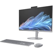 HP OmniStudio X All-in-One (2024) Desktop - 1st Series / Intel Core Ultra 7-155H / 27inch 4K UHD / 1TB SSD / 16GB RAM / Shared Intel Arc Graphics / Windows 11 Home / English & Arabic Keyboard / Meteor Silver / Middle East Version - [27-CS0004NE]